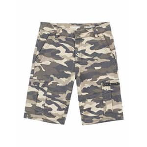 Wrangler Boys' Straight Fit Cargo Shorts, Quiet Shade Camo, 6 for $13