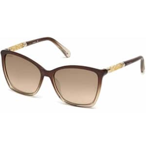 Swarovski sunglasses (SK-0148 48G) Transparent Brown - Transparent Beige - Brown grey black for $57