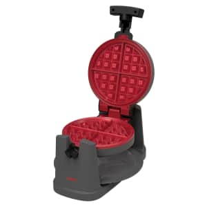 CRUXGG Rotating Ceramic Nonstick Waffle Maker for $20