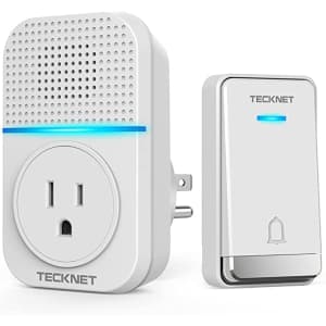 Tecknet Self-Powered Wireless Doorbell Kit for $22