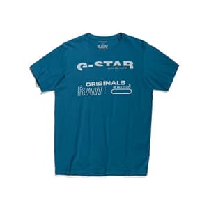 G-Star Raw Men's Logo RAW. Holorn Short Sleeve T-Shirt, Block: Nitro, Medium for $21