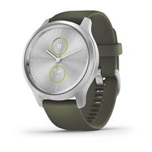 Garmin vvomove Style, Hybrid Smartwatch with Real Watch Hands and Hidden Color Touchscreen for $219