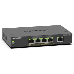 Netgear 5-Port PoE Gigabit Ethernet Plus Switch for $50 Netgear 5-Port PoE Gigabit Ethernet Plus Switch for $50