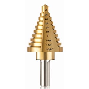Zelcan Co-Z Titanium-Coated Step Drill Bit for $9