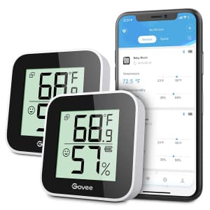 Govee Temperature Humidity Monitor 2-Pack for $20