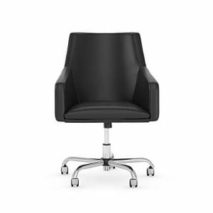 Bush Furniture Bush Business Furniture London Mid Back Leather Box Chair in Black for $235 Bush Furniture Bush Business Furniture London Mid Back Leather Box Chair in Black for $235