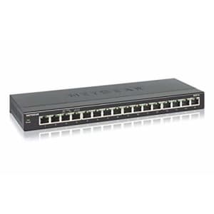 NETGEAR 16-Port Gigabit Ethernet Unmanaged Switch (GS316) - Desktop or Wall Mount, Silent Operation for $80 NETGEAR 16-Port Gigabit Ethernet Unmanaged Switch (GS316) - Desktop or Wall Mount, Silent Operation for $80