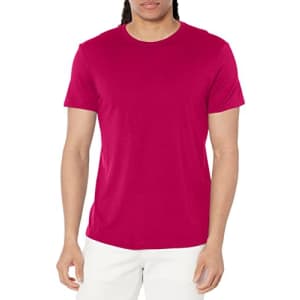 A|X ARMANI EXCHANGE Men's Solid Colored Basic Pima Crew Neck T-Shirt, Vivacious, Medium for $35