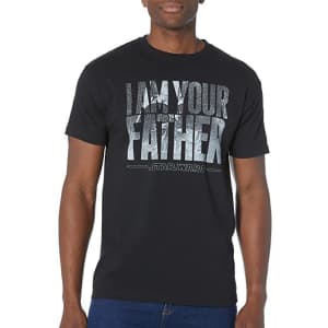 Star Wars Men's Officially Licensed Darth Vader T-Shirt from $13