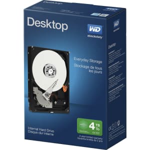 WD 4TB SATA 6Gbps Internal HDD for $65