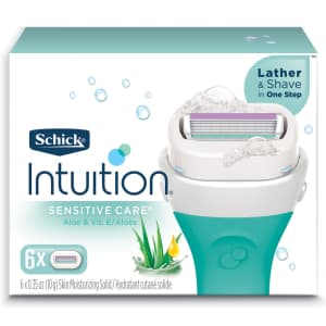 Schick Women's Intuition Sensitive Skin Razor Refills 6-Pack for $16 via Sub & Save Schick Women's Intuition Sensitive Skin Razor Refills 6-Pack for $16 via Sub & Save
