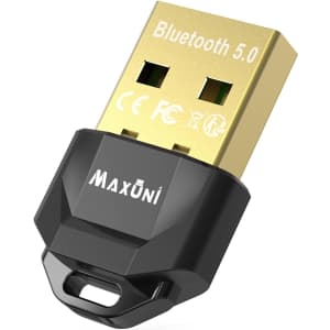 Maxuni Bluetooth 5.0 EDR Adapter for $4