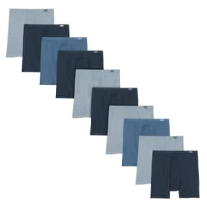 Hanes Men's FreshIQ Boxer Briefs w/ ComfortSoft Waistband 10-Pack for $18 Hanes Men's FreshIQ Boxer Briefs w/ ComfortSoft Waistband 10-Pack for $18