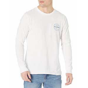 Billabong Men's Long Sleeve Premium Logo Graphic Tee T-Shirt, White Rotor, XL for $25