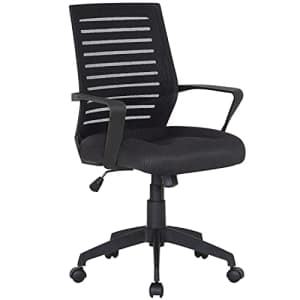VECELO Computer Mesh Desk Chair Ergonomic Design, Adjustable Seat Height, Durable Attached Armrest, for $52