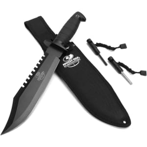Mossy Oak Survival Hunting Knife for $19
