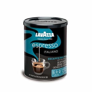 Lavazza Espresso Decaffeinato Ground Coffee Blend, Decaffeinated Medium Roast, 8-Ounce Cans (Pack for $7