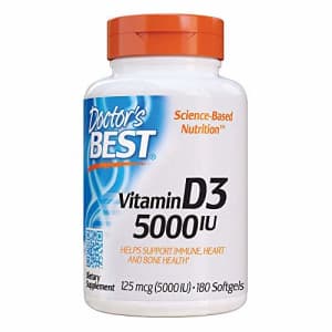 Doctor's Best Vitamin D3 5000IU, Non-GMO, Gluten Free, Soy Free, Regulates Immune Function, for $7 Doctor's Best Vitamin D3 5000IU, Non-GMO, Gluten Free, Soy Free, Regulates Immune Function, for $7