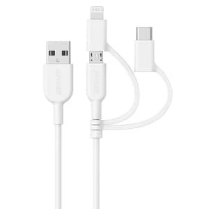 Anker Powerline II 3-in-1 Cable for $17 w/ Prime