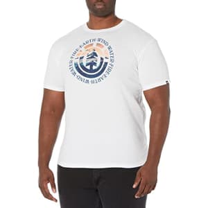 Element Men's Seal Short Sleeve Tee Shirt, Optic White Swiss, M for $12