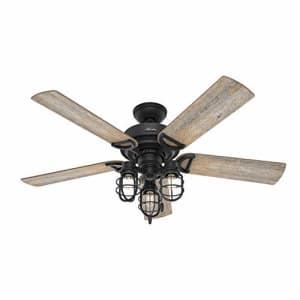 Hunter Fan Company 50409 Hunter Rustic 52 Inch Starklake Indoor or Outdoor Ceiling Fan with 3 LED for $280