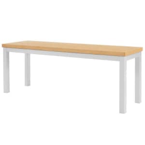 StyleWell Donnelly 48" Metal and Wood Dining Bench for $76 w/ padding StyleWell Donnelly 48" Metal and Wood Dining Bench for $76 w/ padding