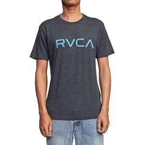 RVCA Men's Premium Red Stitch Short Sleeve Graphic Tee Shirt, Big Black 2, Large for $28