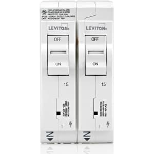 Leviton Surge Protective Device w/ 2 Thermal Magnetic Branch Circuit Breakers for $114