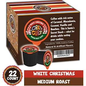 Crazy Cups Flavored Coffee for Keurig K-Cup Machines, White Christmas, Hot or Iced Drinks, 22 for $13