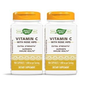 Nature's Way Vitamin C 1000 mg with Rose Hips, 1000 mg per Serving, 100 Capsules, Pack of 2 for $35 Nature's Way Vitamin C 1000 mg with Rose Hips, 1000 mg per Serving, 100 Capsules, Pack of 2 for $35