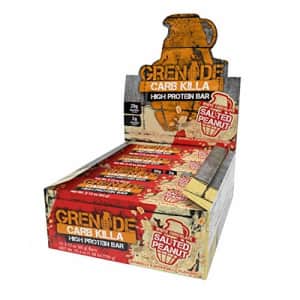 Grenade Carb Killa High Protein and Low Sugar Candy Bar, 12 X 60 g - White Chocolate Salted Peanut for $55