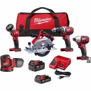 Milwaukee M18 18V Li-Ion 5-Tool Cordless Combo Kit w/ 2 Batteries for $449 Milwaukee M18 18V Li-Ion 5-Tool Cordless Combo Kit w/ 2 Batteries for $449