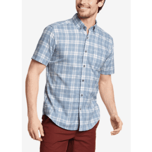 Eddie Bauer Men's Tidelands Yarn-Dyed Textured Shirt for $24 Eddie Bauer Men's Tidelands Yarn-Dyed Textured Shirt for $24
