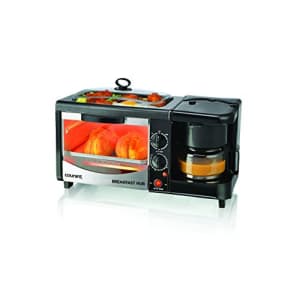 Courant 3-in-1 Multifunction Breakfast Hub (4 Slice Toaster Oven, Large 10'' Diameter Griddle Pan, for $90 Courant 3-in-1 Multifunction Breakfast Hub (4 Slice Toaster Oven, Large 10'' Diameter Griddle Pan, for $90