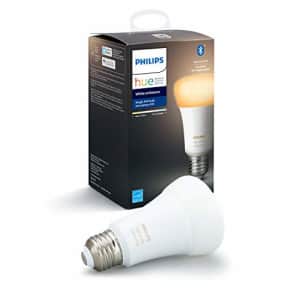 Philips Hue White Ambiance A19 LED Smart Bulb, Bluetooth & Zigbee Compatible (Hue Hub Optional), for $25 Philips Hue White Ambiance A19 LED Smart Bulb, Bluetooth & Zigbee Compatible (Hue Hub Optional), for $25