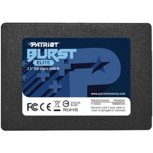 Patriot Burst Elite 120GB 2.5" Internal SATA 3 SSD for $17