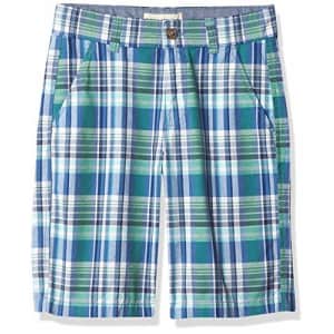 Nautica Boys' Flat Front Shorts, Cobalt Green Plaid, 4T for $21 Nautica Boys' Flat Front Shorts, Cobalt Green Plaid, 4T for $21