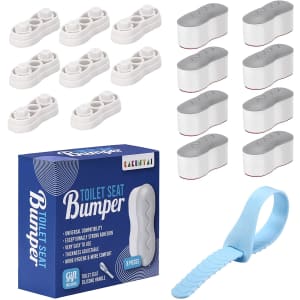 Toilet Seat Bumpers 8-Pack for $10 Toilet Seat Bumpers 8-Pack for $10