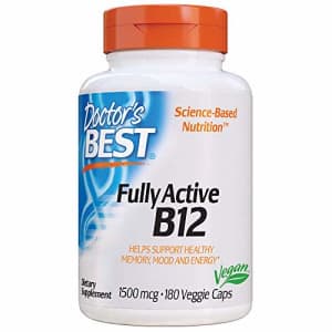 Doctor's Best Fully Active B12 1500 Mcg, Supports Energy, Mood, Circulation, Non-GMO, Vegan, Gluten for $14