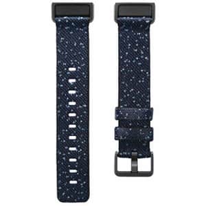 Fitbit Charge 4 Accessory Band, Official Fitbit Product, Woven, Midnight, Large for $50