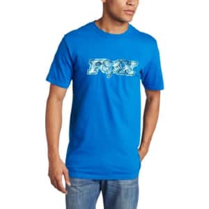 Fox Head Fox Men's Digitized Short Sleeve T-Shirt, Blue, X-Large for $19