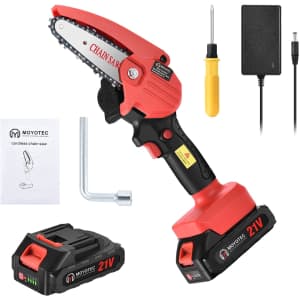 Moyotec 21V 4" Mini Chainsaw for $29 Moyotec 21V 4" Mini Chainsaw for $29