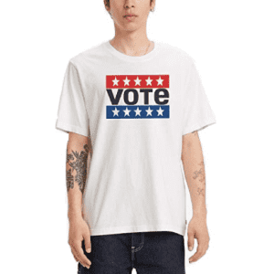 Levi's Men's Vote T-Shirt for $10 Levi's Men's Vote T-Shirt for $10