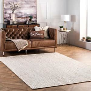 nuLOOM Rigo Hand Woven Jute Area Rug, 3' x 5', Off-white for $70 nuLOOM Rigo Hand Woven Jute Area Rug, 3' x 5', Off-white for $70