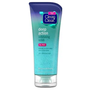 Clean & Clear Oil-Free Deep Action Exfoliating Facial Scrub for $6