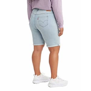 Levi's Women's Plus-Size Shaping Bermuda Shorts, Slate Await, 46 (US 26) for $30