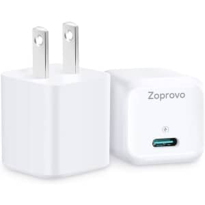 Zoprovo 20W USB-C Charger 2-Pack for $20