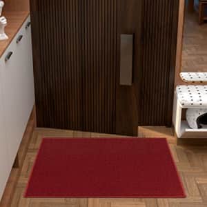 Ottomanson Ottohome Collection Solid Design Runner Rug, 2'3" X 3', Red Solid for $31 Ottomanson Ottohome Collection Solid Design Runner Rug, 2'3" X 3', Red Solid for $31
