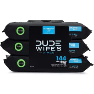 Dude Wipes Flushable Wet Wipes 48-Count Dispenser 3-Pack for $8.49 via Sub & Save Dude Wipes Flushable Wet Wipes 48-Count Dispenser 3-Pack for $8.49 via Sub & Save