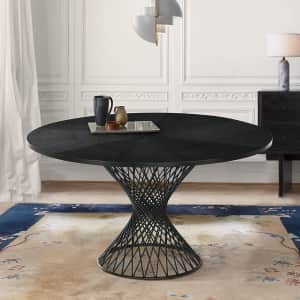 Armen Living Cirque 54" Pedestal Dining Table for $875